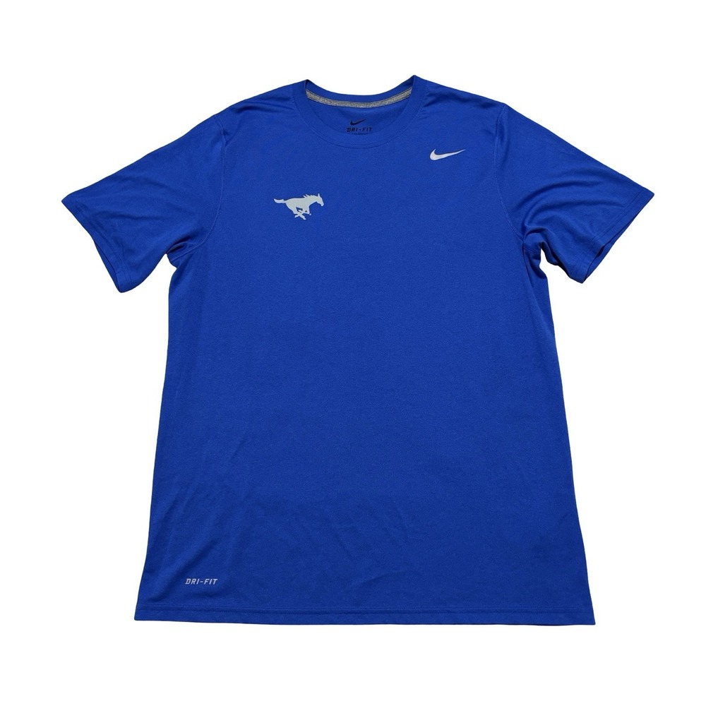Nike Dri-Fit Men's SMU Mustangs Performance Training T Shirt Size Large 22 x 31